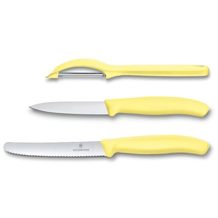 [VIC-6.7116.31L82] Swiss Classic Trend Colours Paring Knife Set with Universal Peeler, 3 Pieces