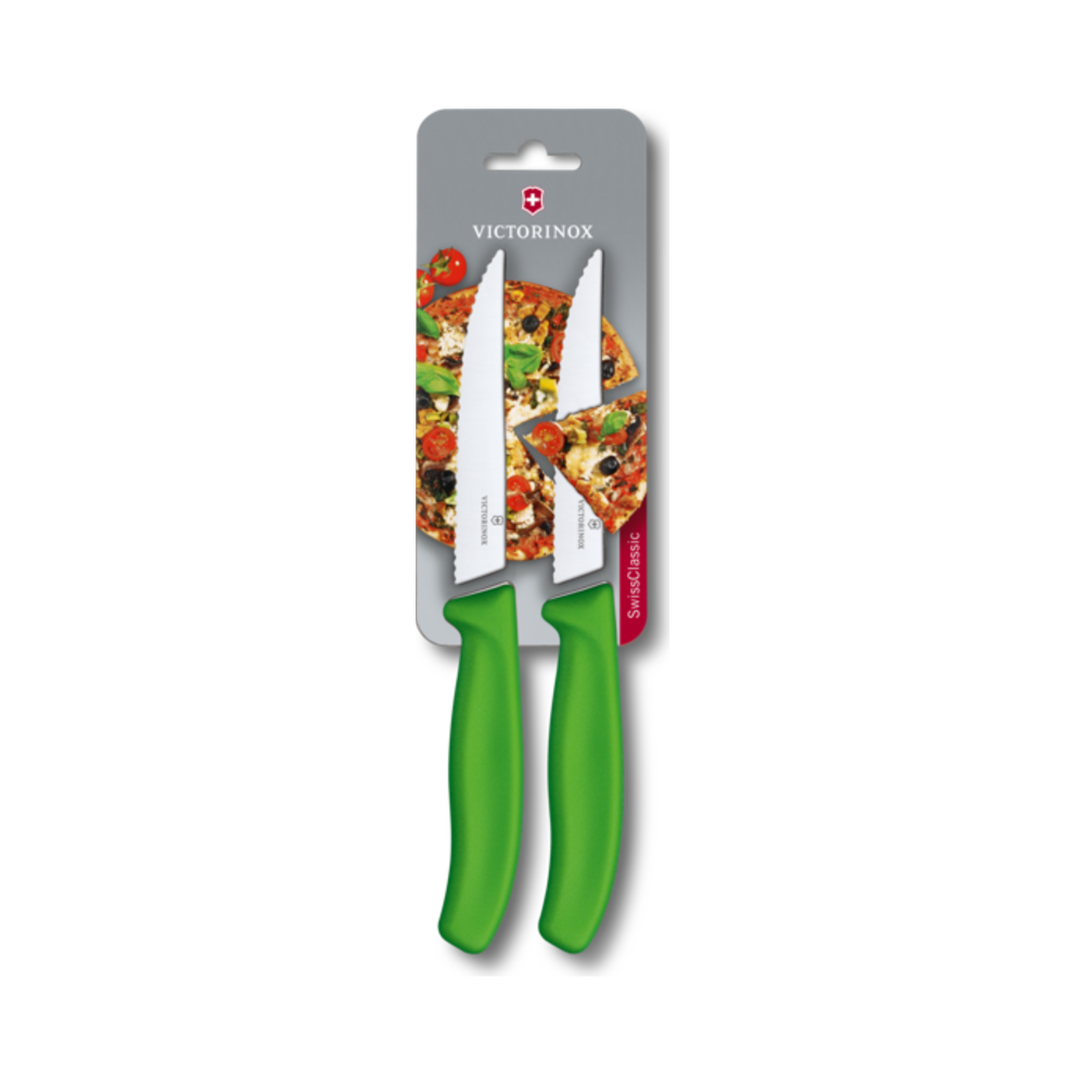 [VIC-6.7936.12L4B] Steak Knife, 12cm, 2pc, Green