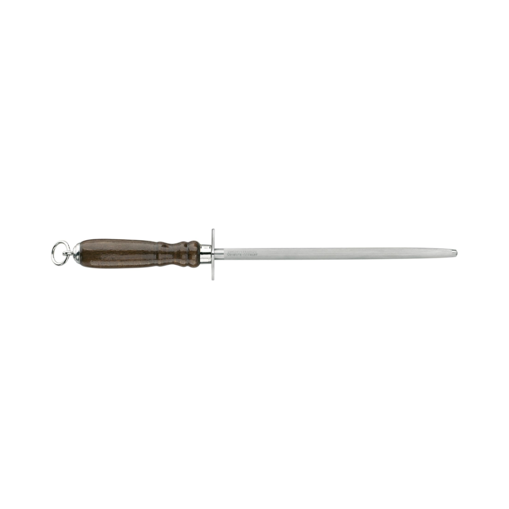 Sharpening Steel Round, Wood Handle, ⌀9.6mm Standard Cut, 20cm
