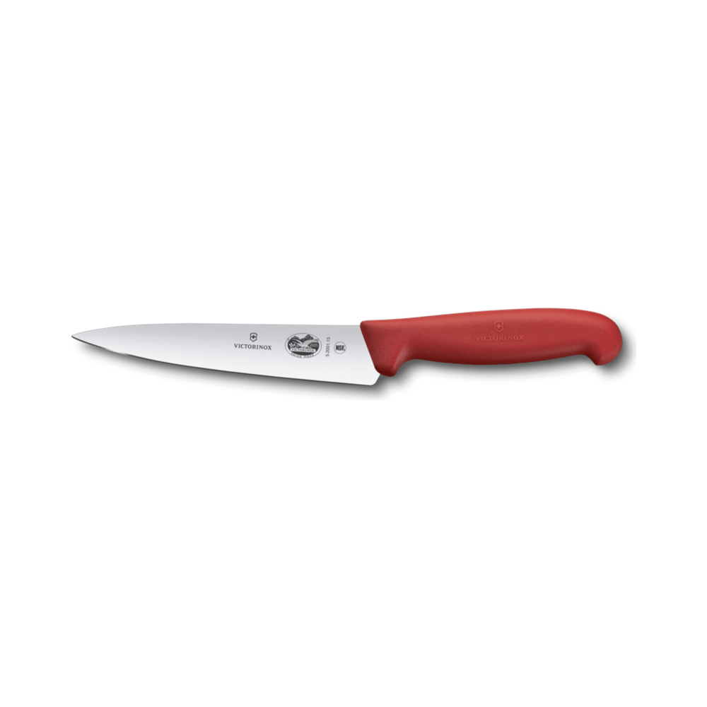 [VIC-5.2001.15B] Fibrox, chef's knife, 15cm, straight, red,blister