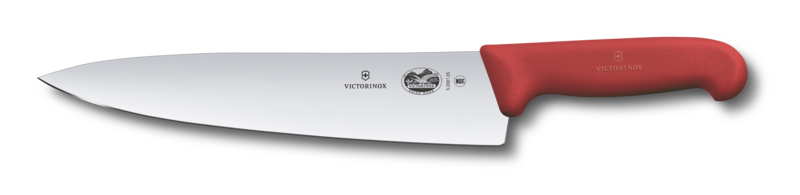 Fibrox, chef's knife, 25cm, straight, red, blister