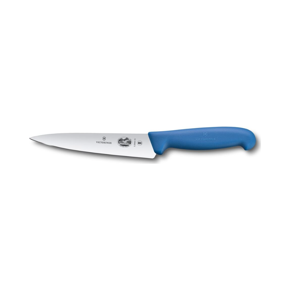 Fibrox, chef's knife, 15cm, straight, blue