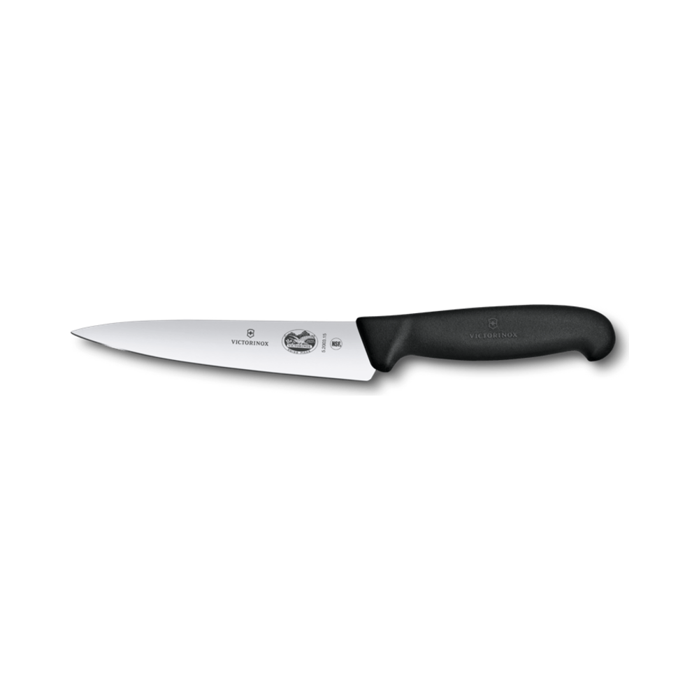 [VIC-5.2003.15B] Fibrox, chef's knife, 15cm, straight, black, blister