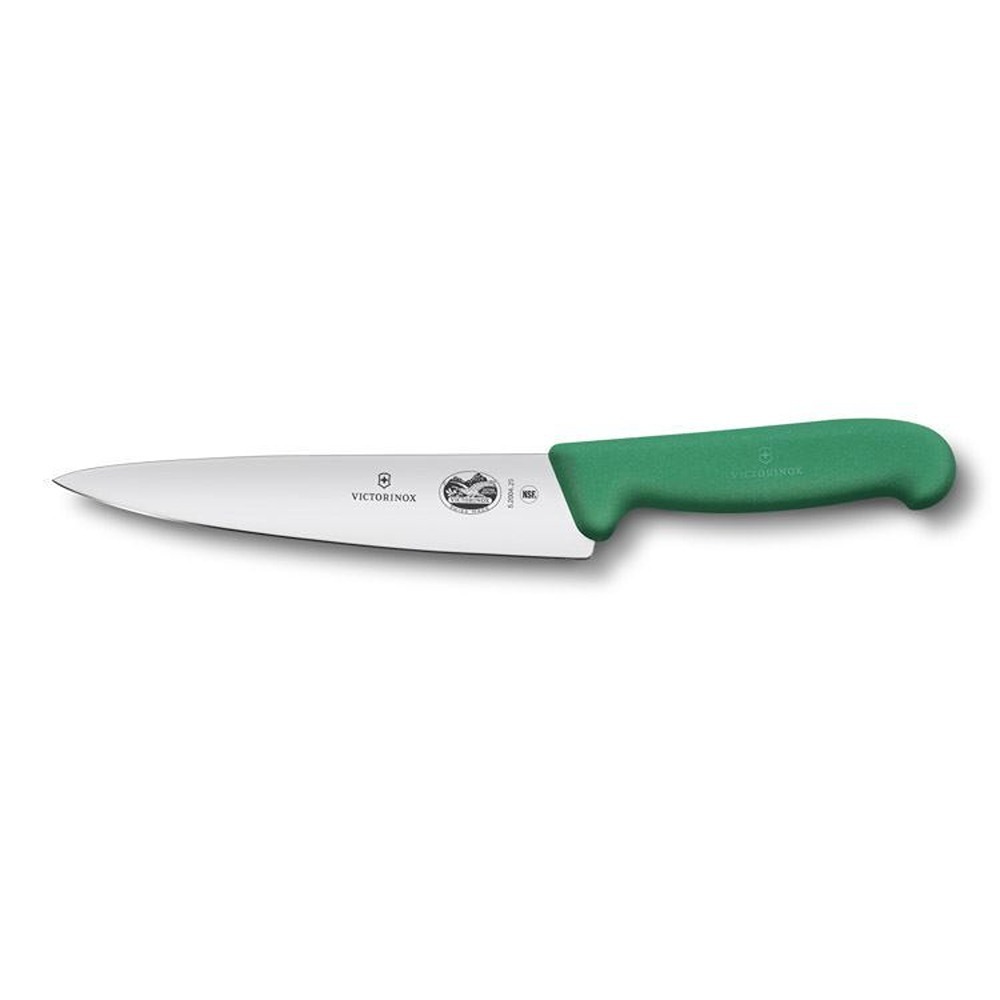 [VIC-5.2004.25B] Fibrox, chef's knife, 25cm, straight, green, blister