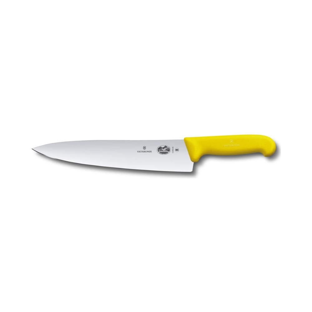 Fibrox, chef's knife, 25cm, straight, yellow