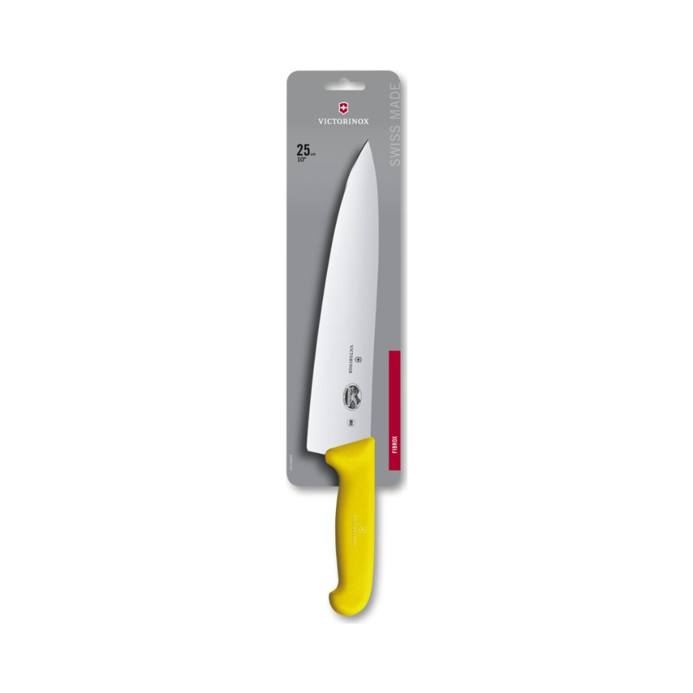 Fibrox, chef's knife, 25cm, straight, yellow, blister