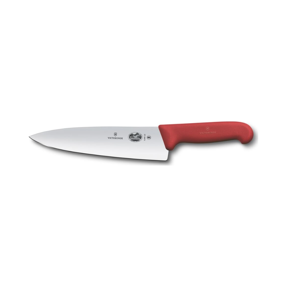 Fibrox, chef's knife, 20cm, straight, red
