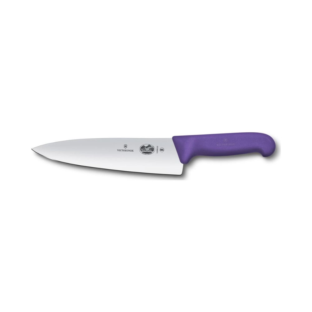 Fibrox, chef's knife, 20cm, straight, purple