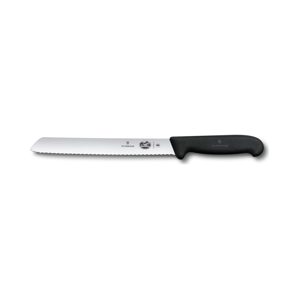 [VIC-5.2533.21] Fibrox, bread knife, 21cm, wavy, black