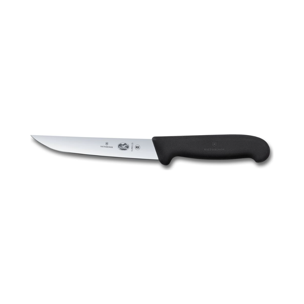 Fibrox, carving knife, 15cm, straight, narrow, black