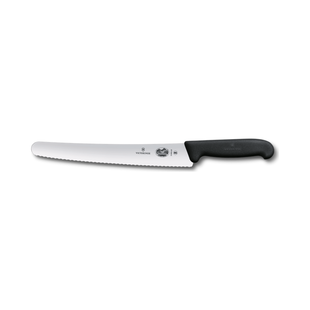 Pastry knife, Fibrox, 26cm, Wavy, Black, Blister