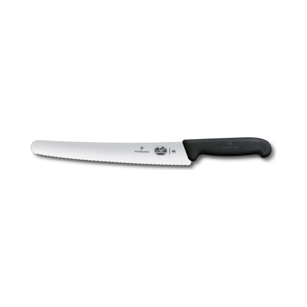 Pastry knife, Fibrox, 26cm, Wavy, Black, Blister