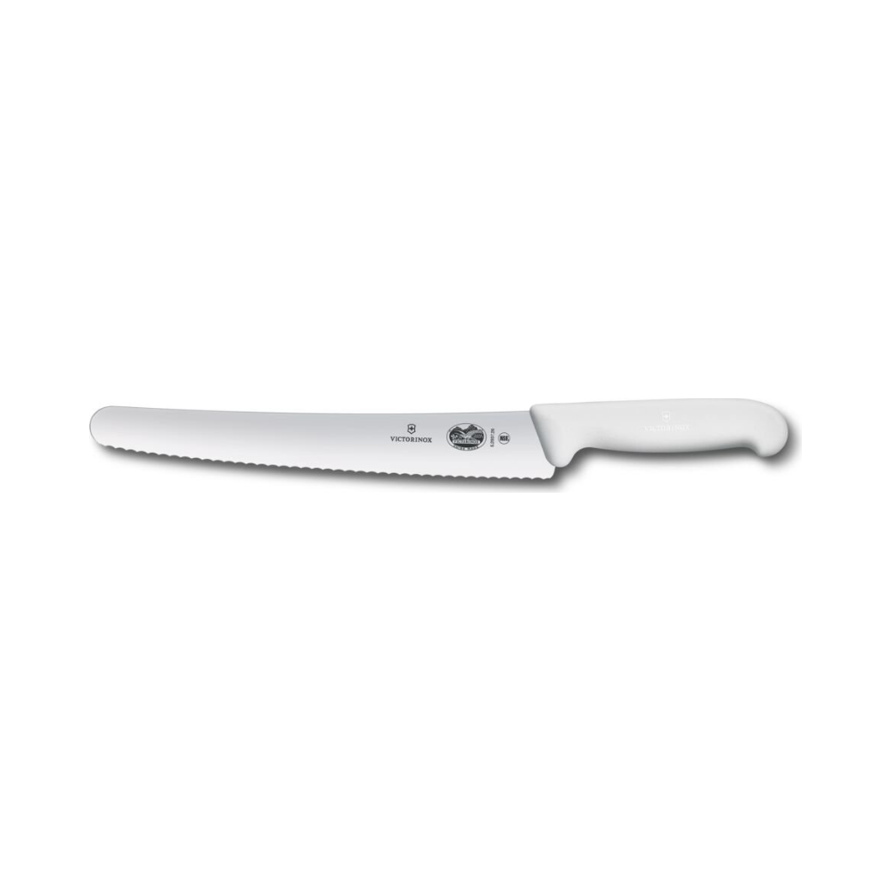 Fibrox, pastry knife, 26cm, wavy, white