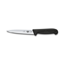 Fibrox, filleting knife,16cm,straight,flex,pointed, black,blister