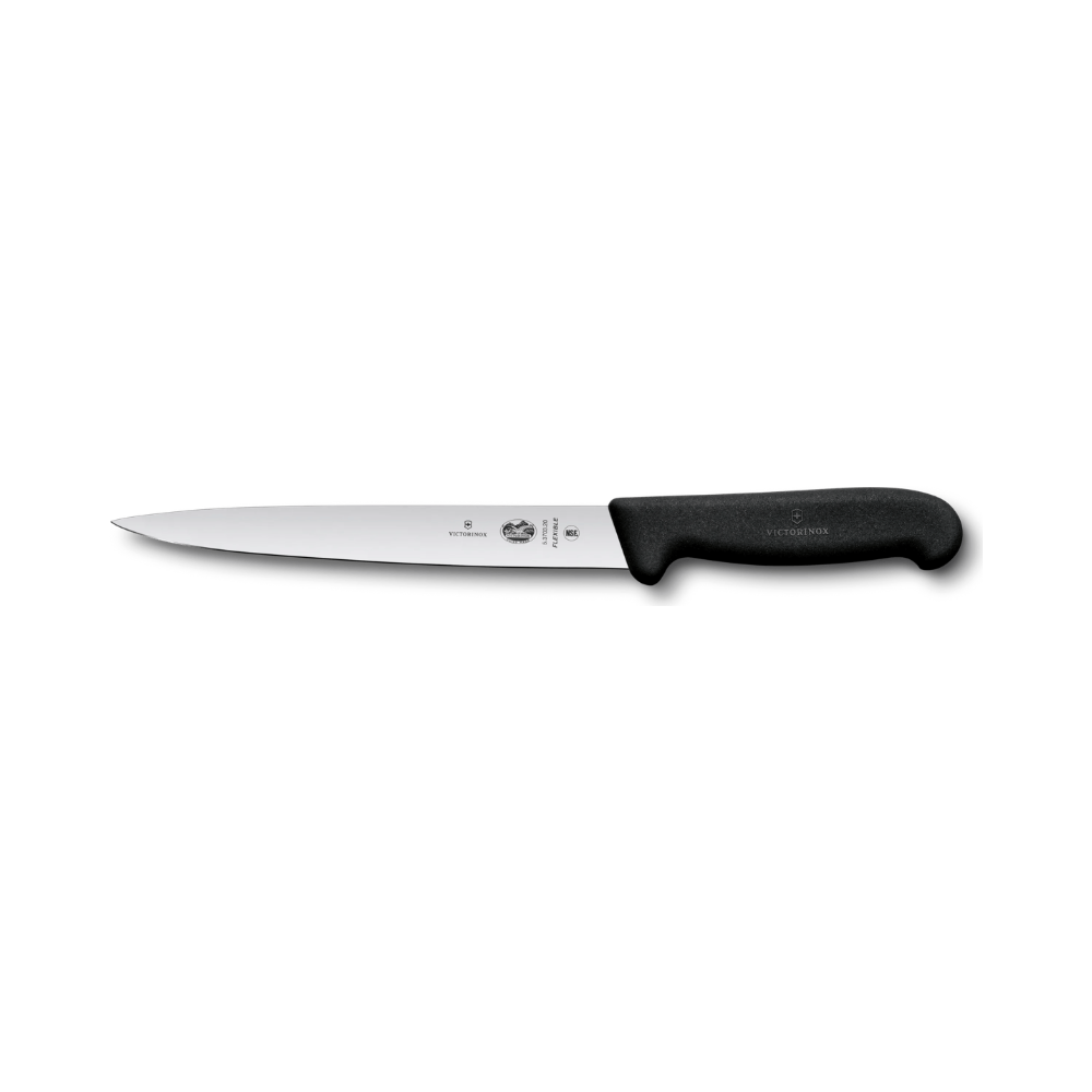 Fibrox, filleting knife, 20cm, flexible, black, blister