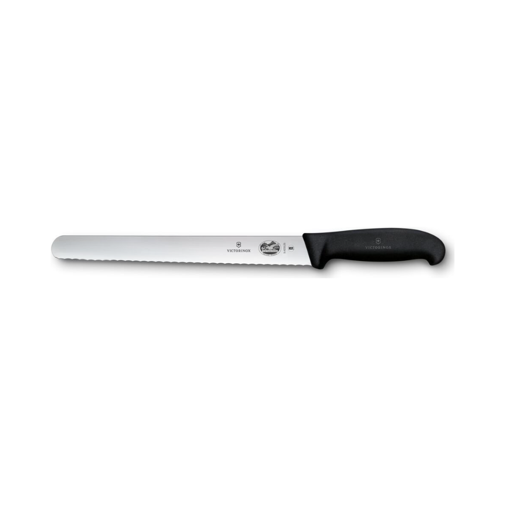 Fibrox, slicing knife, 25cm, wavy, black