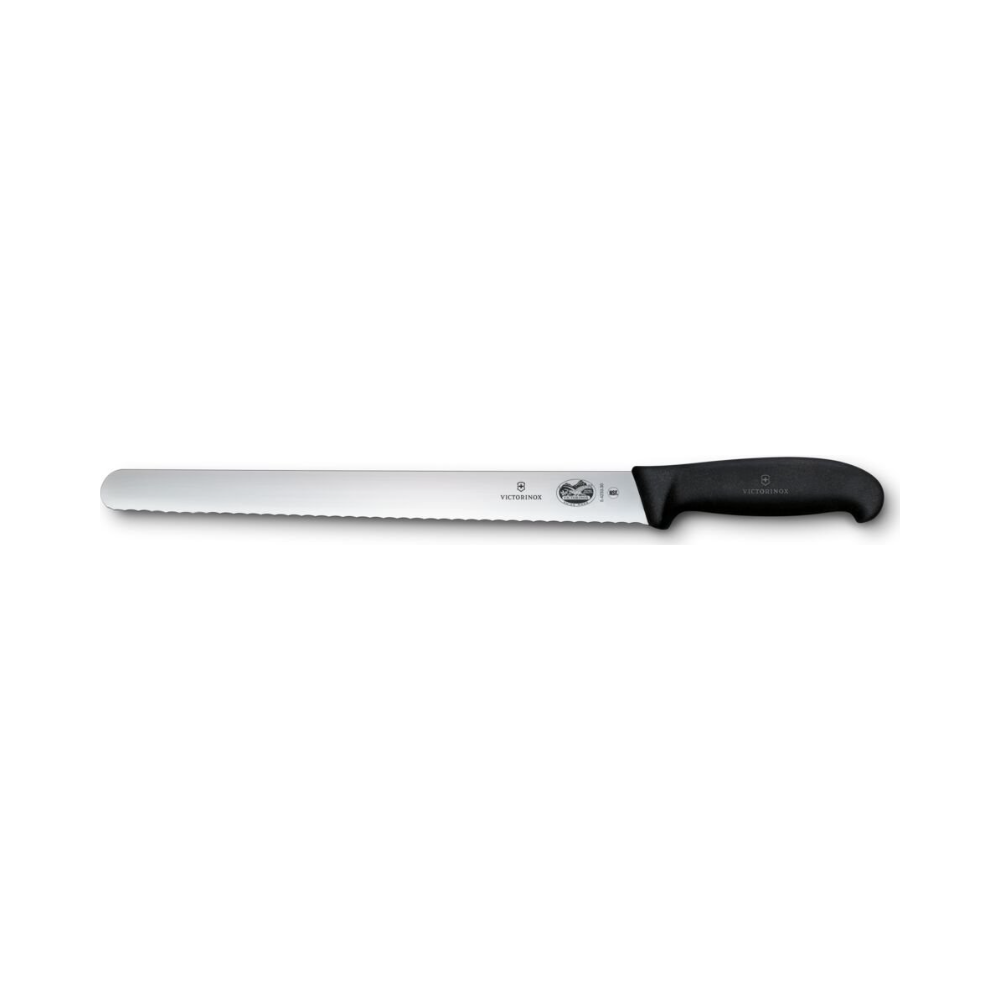 Fibrox, slicing knife, 30cm, wavy, black