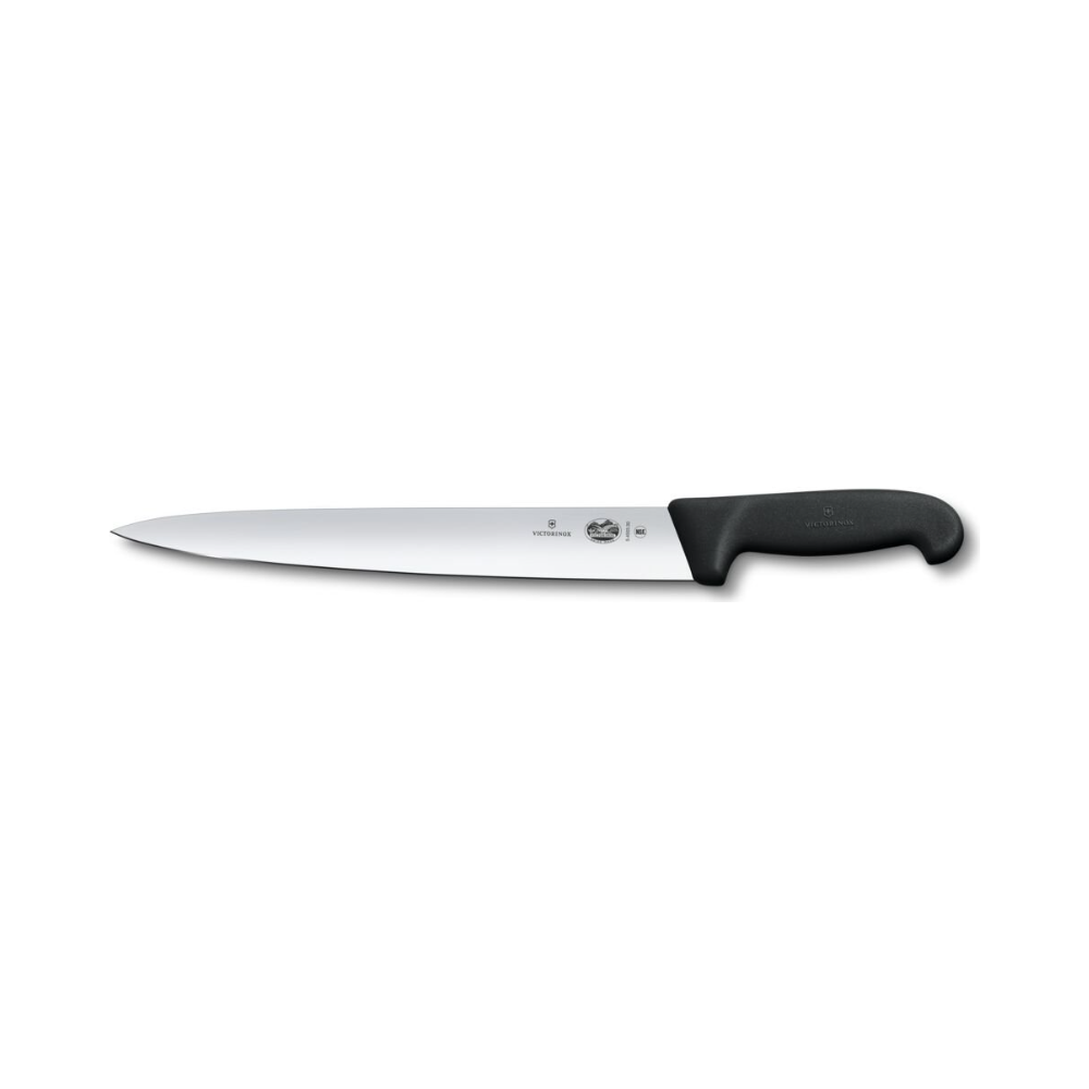 Fibrox, slicing knife, 30cm, straight, wide, black