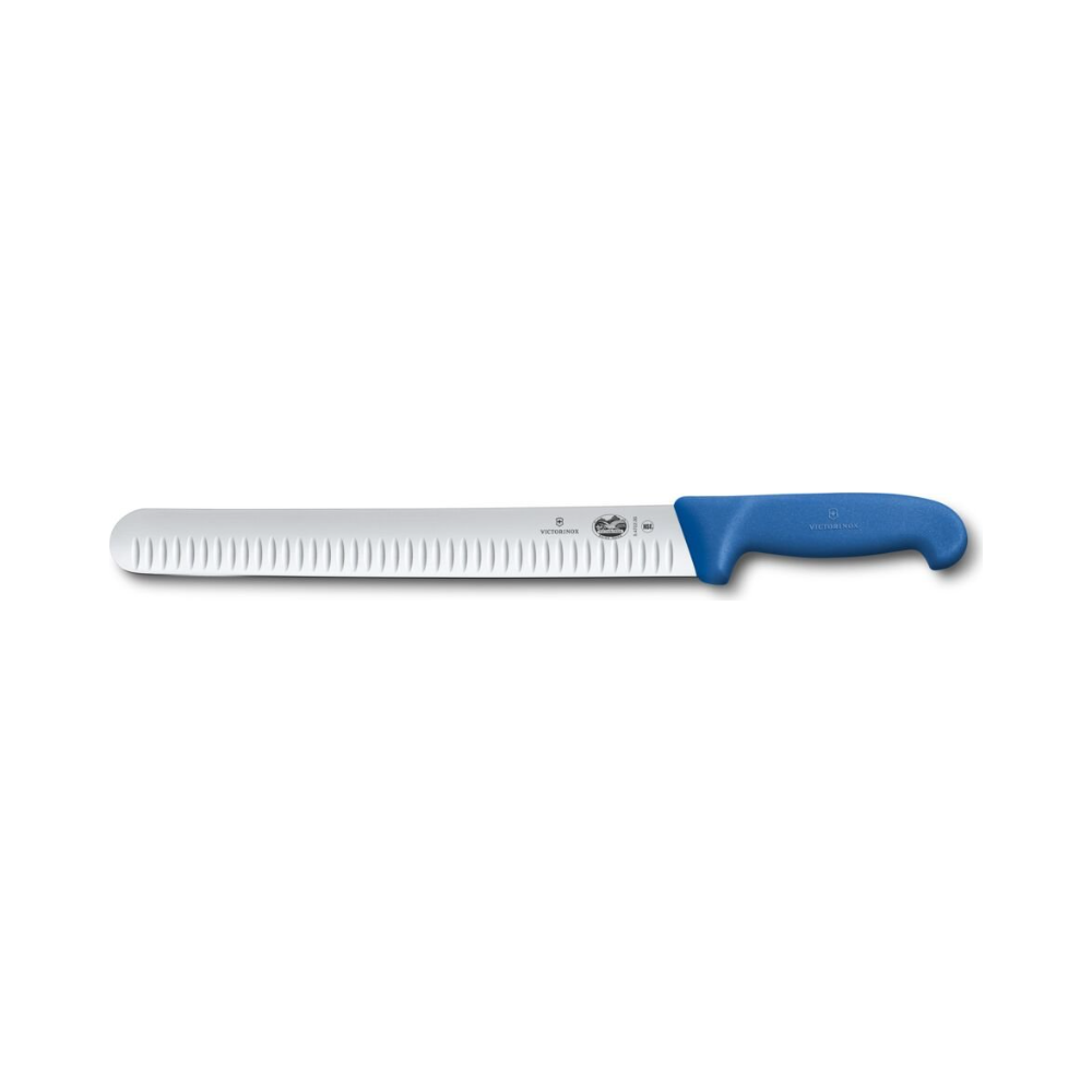 Fibrox, slicing knife, 30cm, fluted, blue