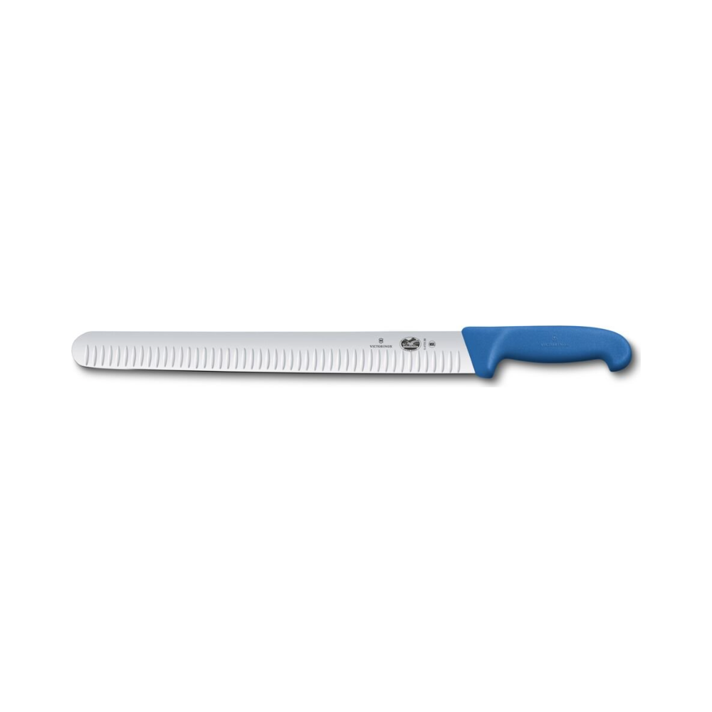 Fibrox, slicing knife, 36cm, fluted, blue