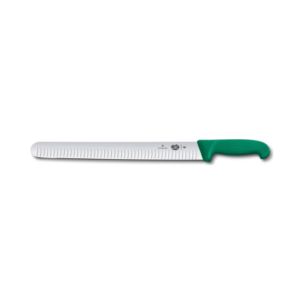 Fibrox, slicing knife, 36cm, fluted, green