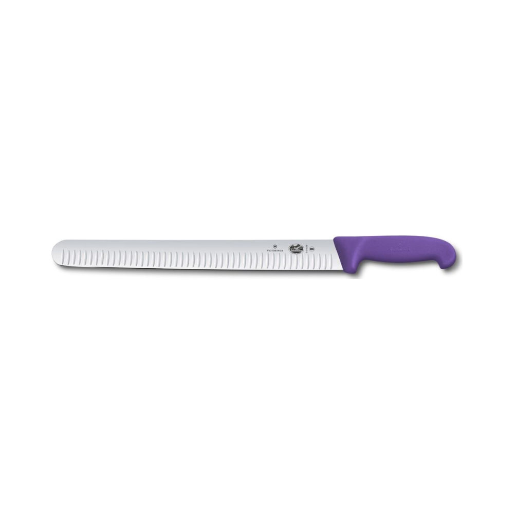 Fibrox, slicing knife, 36cm, fluted, purple