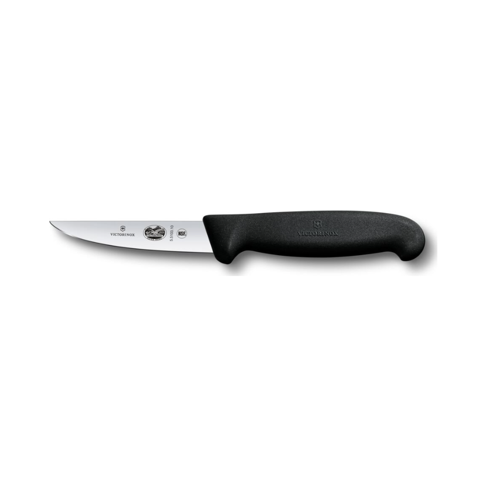 [VIC-5.5103.10BK] Fibrox, paring knife, 10cm, straight, black, KK blister