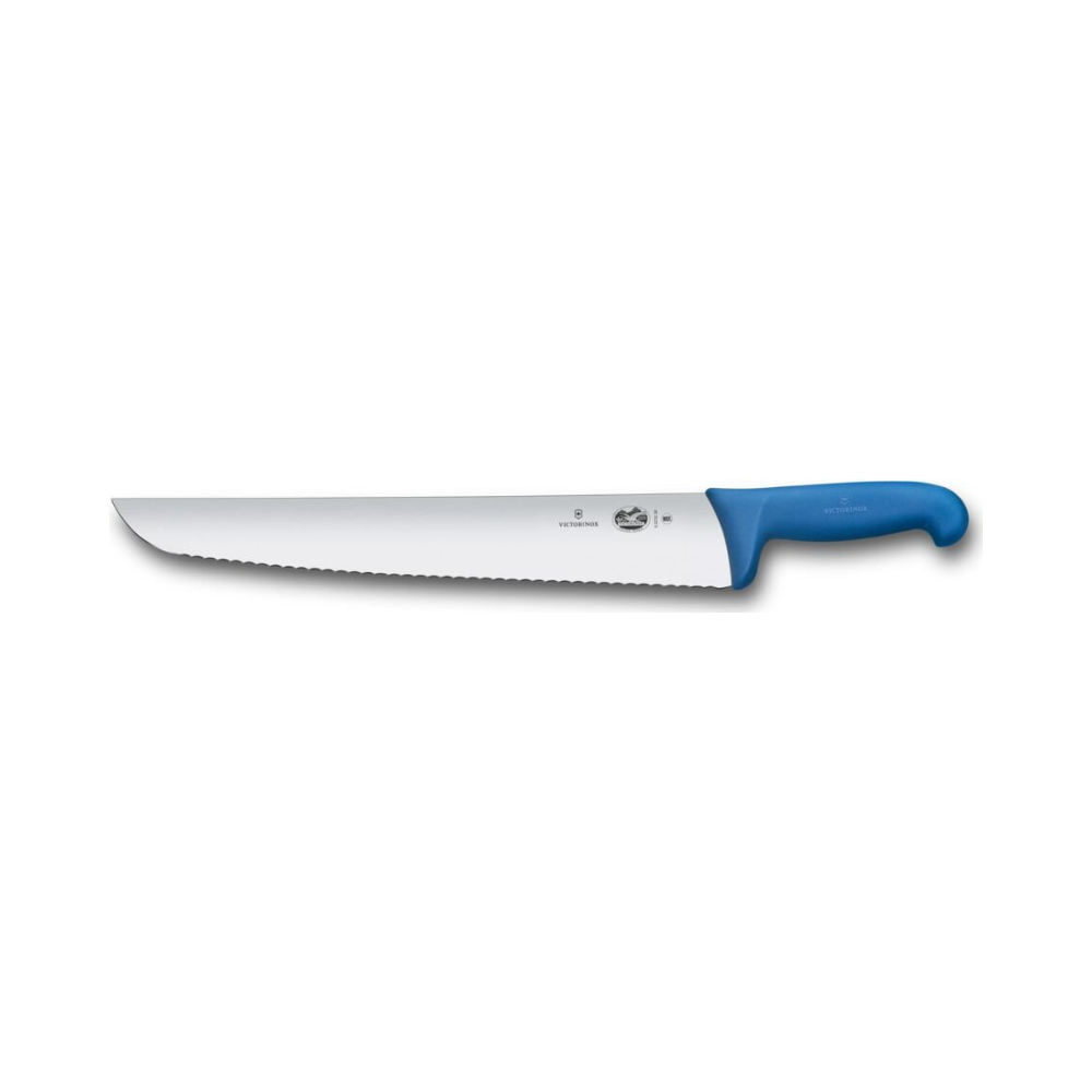 Fibrox, tuna knife, 36cm, wavy (7.5mm), blue