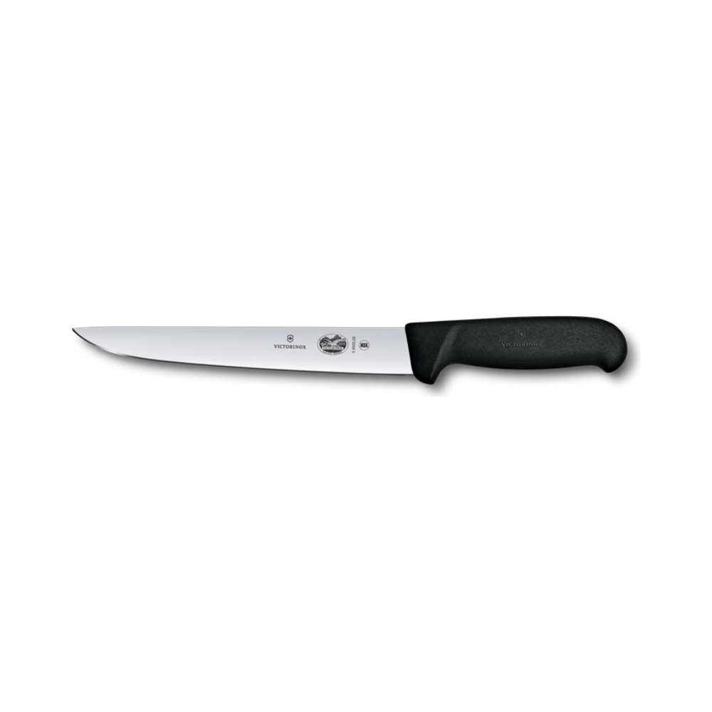 Fibrox, sticking knife, 20cm, straight, black, blister