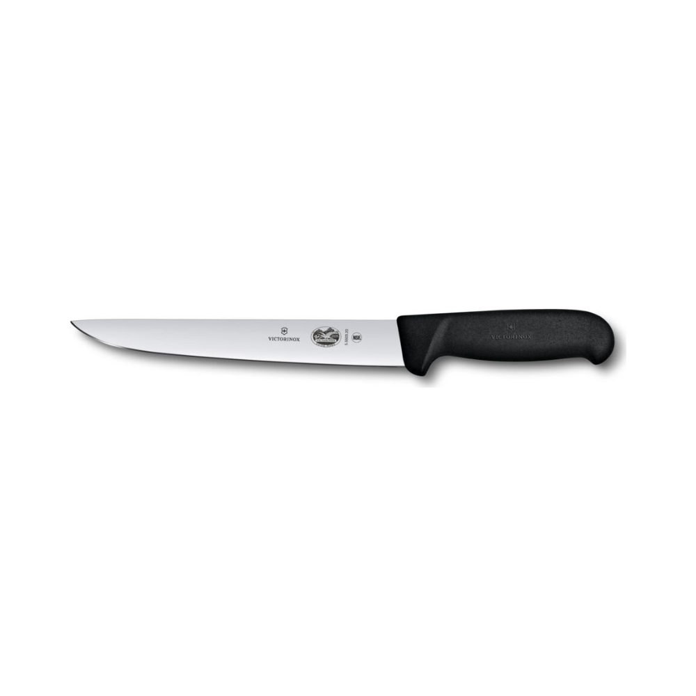 Fibrox, carving knife, 20cm, straight, black, KK blister