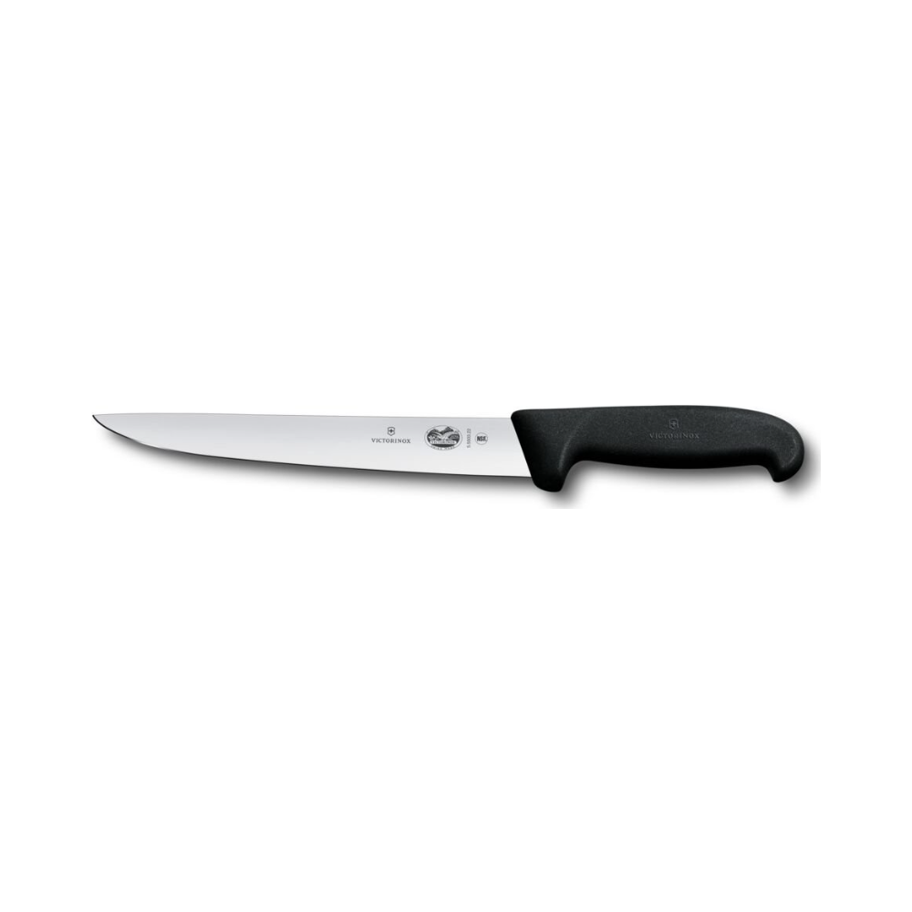 Fibrox, sticking knife, 22cm, straight, black