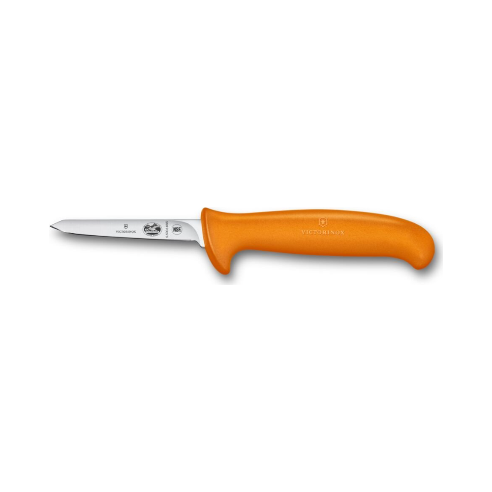 Fibrox, poultry knife, 8cm, straight, small, orange