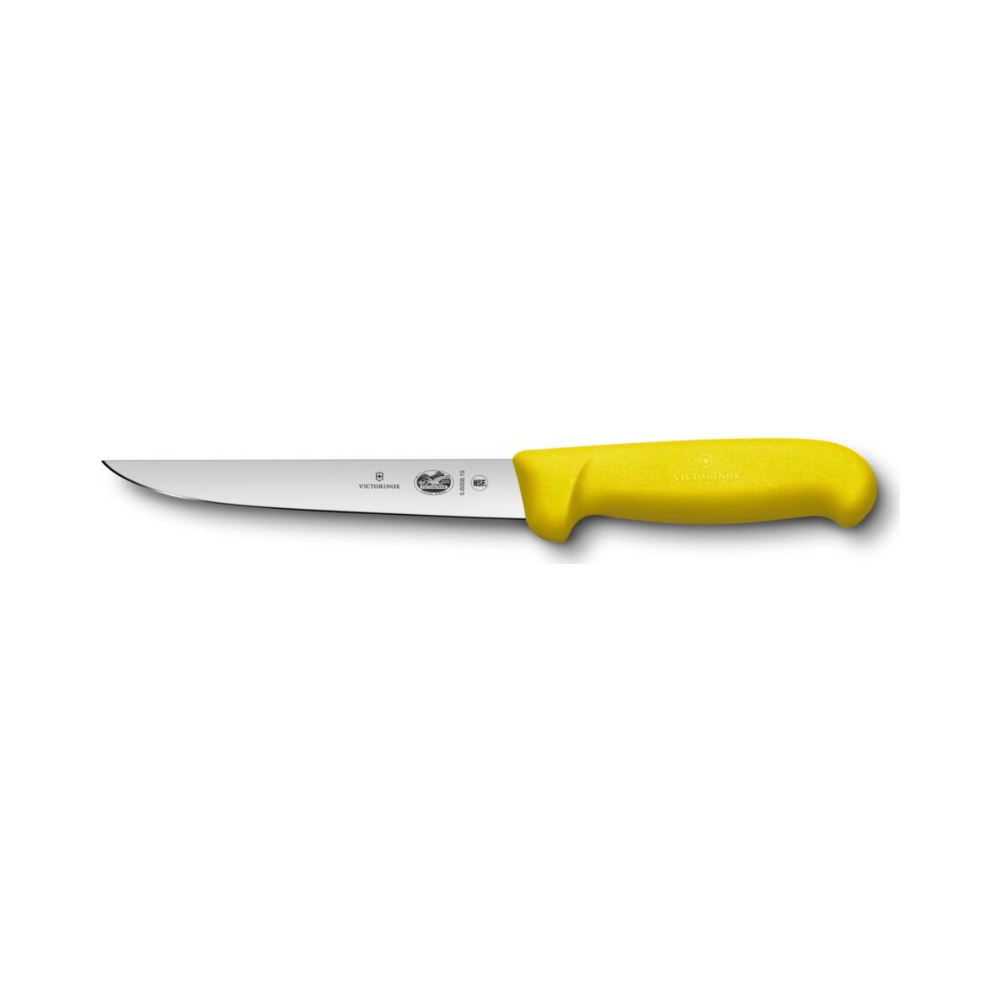 [VIC-5.6008.15N] Fibrox, Ausbeinmesser, 15cm, gerade, gelb