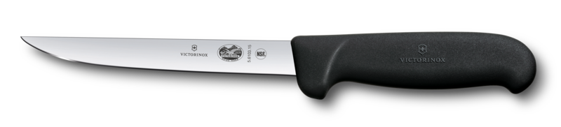Fibrox, boning knife, 12cm, straight, black