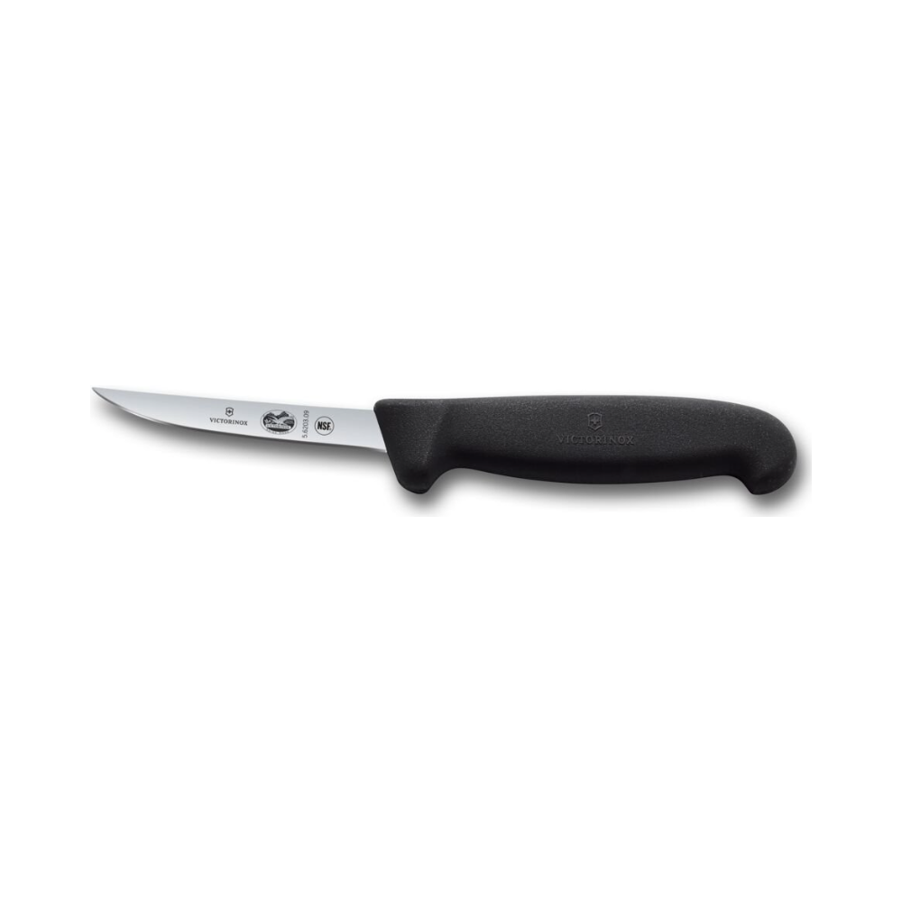 Fibrox, boning knife, 9cm, straight, black