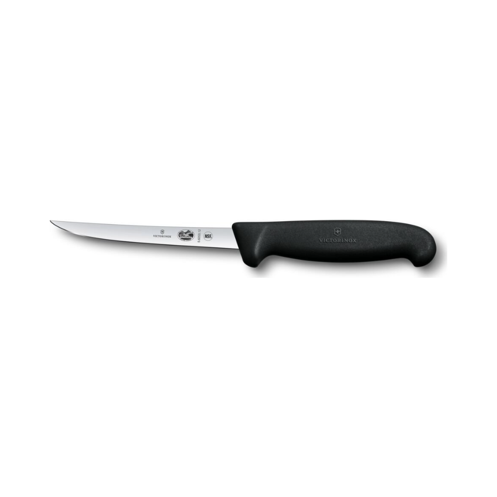 [VIC-5.6203.12N] Fibrox, boning knife, 12cm, straight, black