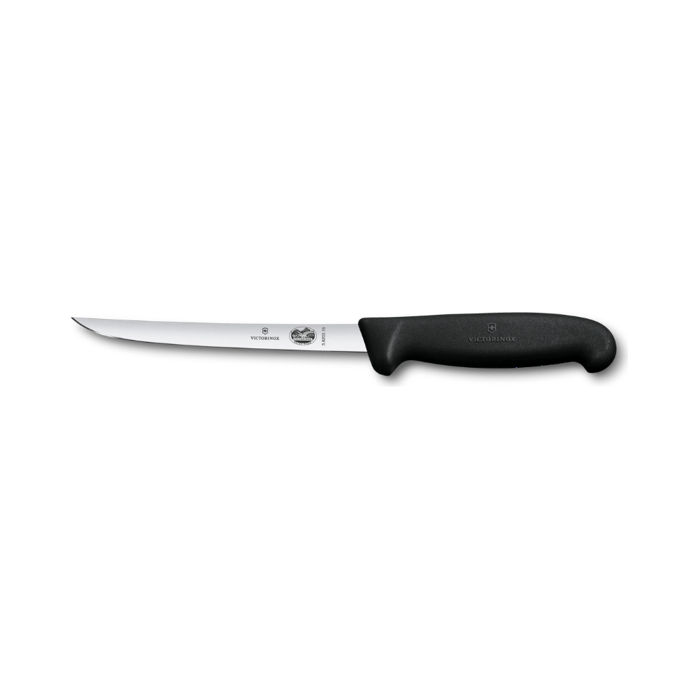 Fibrox, boning knife, 15cm, straight, black,blister
