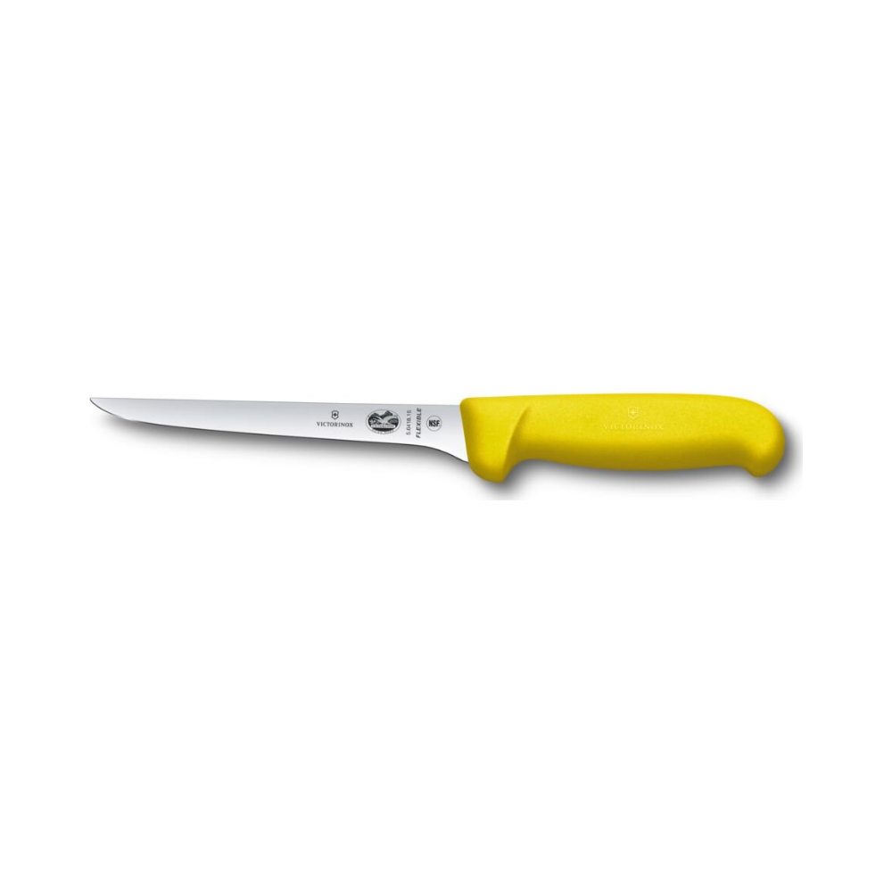 Fibrox, boning knife, 15cm, straight, flexible, yellow