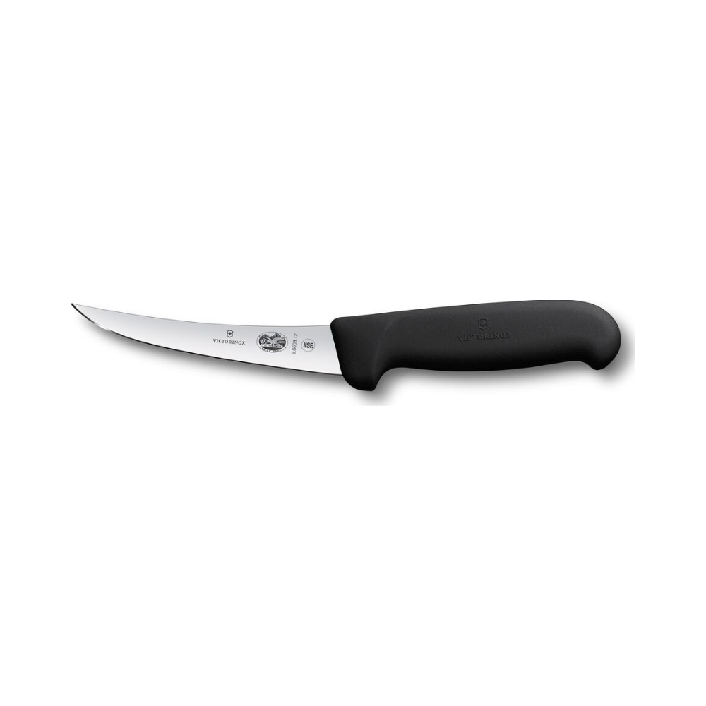 [VIC-5.6603.12N] Fibrox, boning knife, 12cm, straight, black