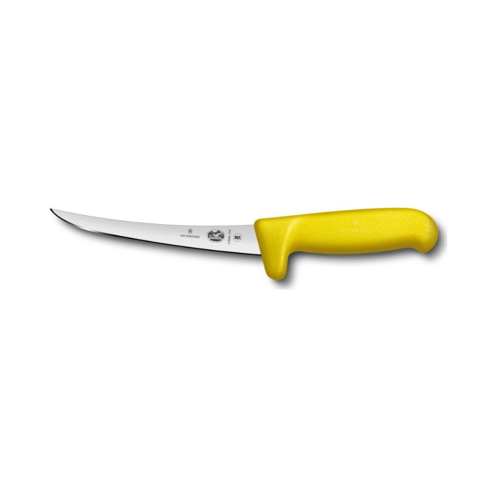 Fibrox, boning knife, 15cm, straight, safety grip, yellow