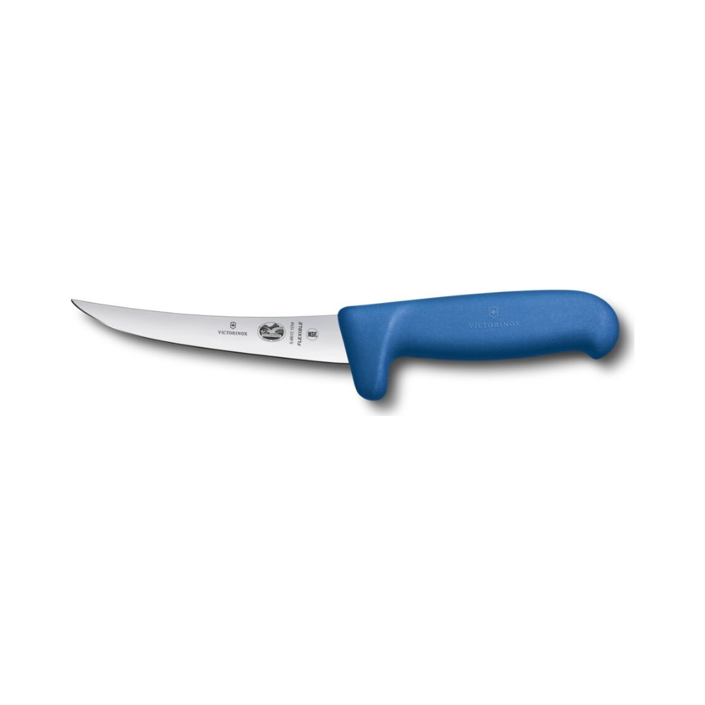 [VIC-5.6612.12M] Fibrox, boning knife, 12cm, straight, safety grip, flexible, blue