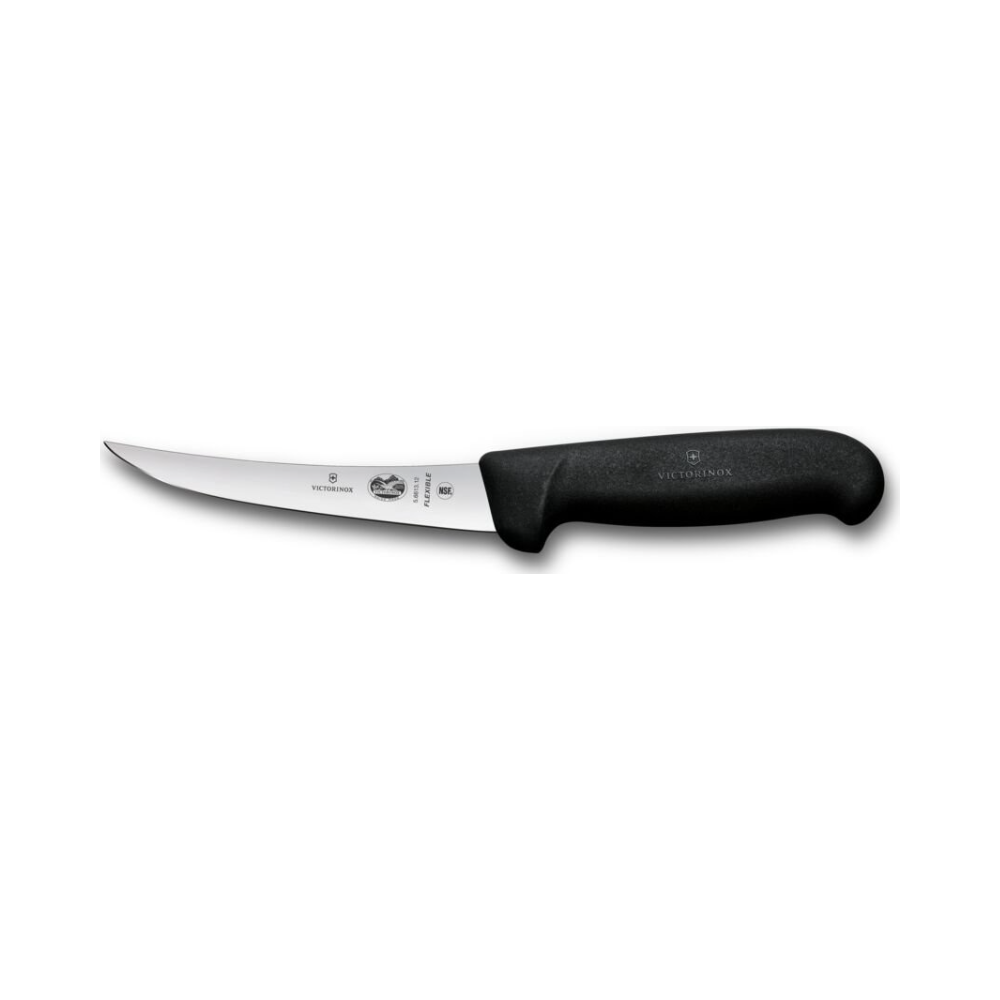 Fibrox, boning knife, 12cm, straight, flexible, black