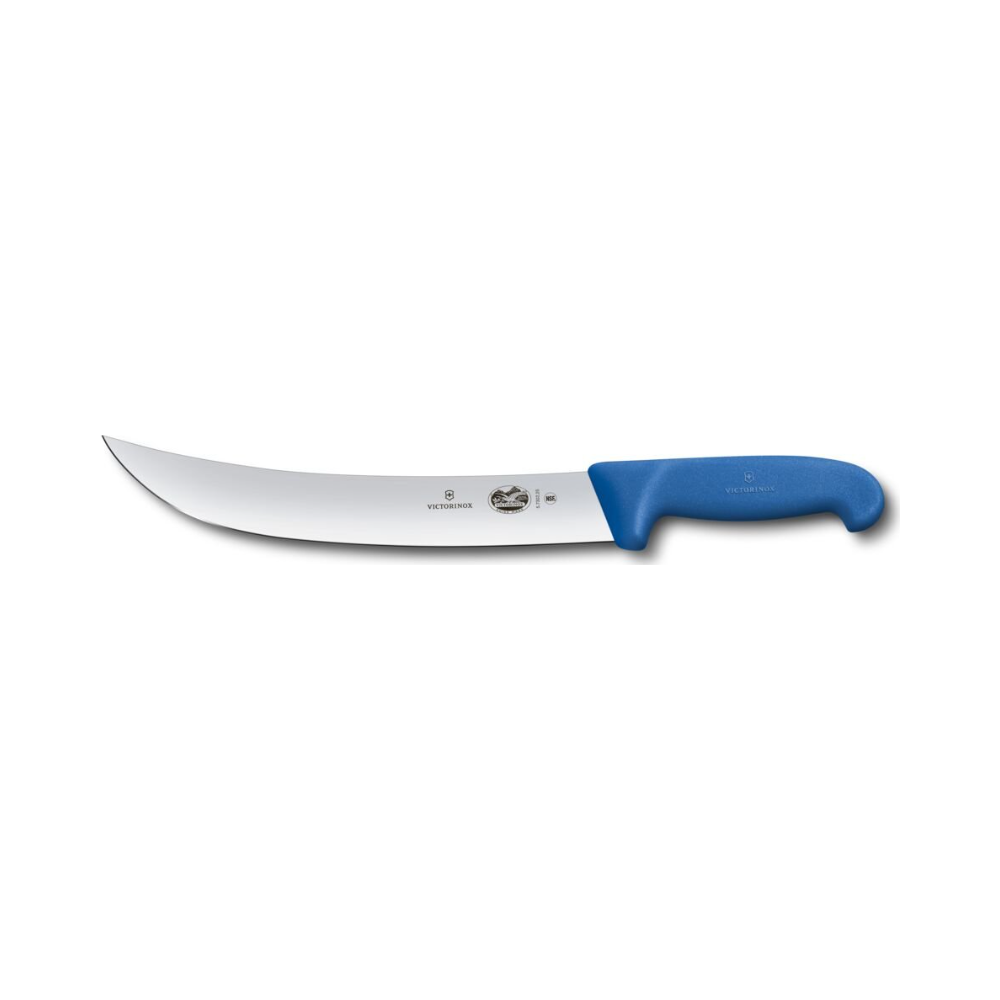 Fibrox, cimeter knife, 25cm, straight, blue