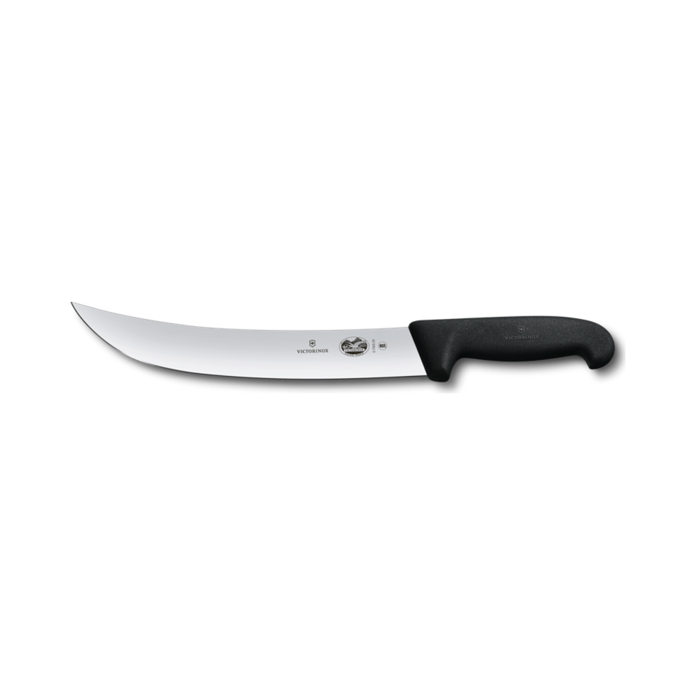[VIC-5.7303.25B] Fibrox, cimeter knife, 25cm, straight, black, blister
