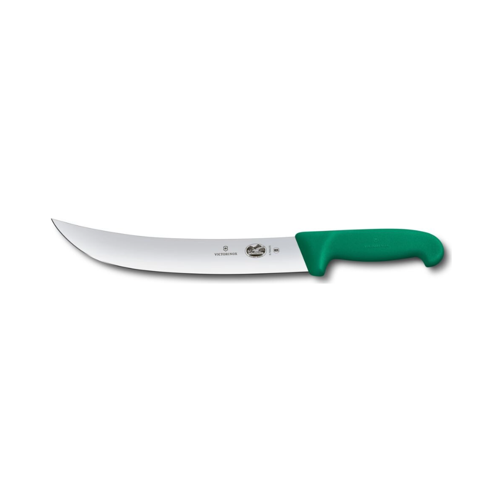 Fibrox, cimeter knife, 25cm, straight, green