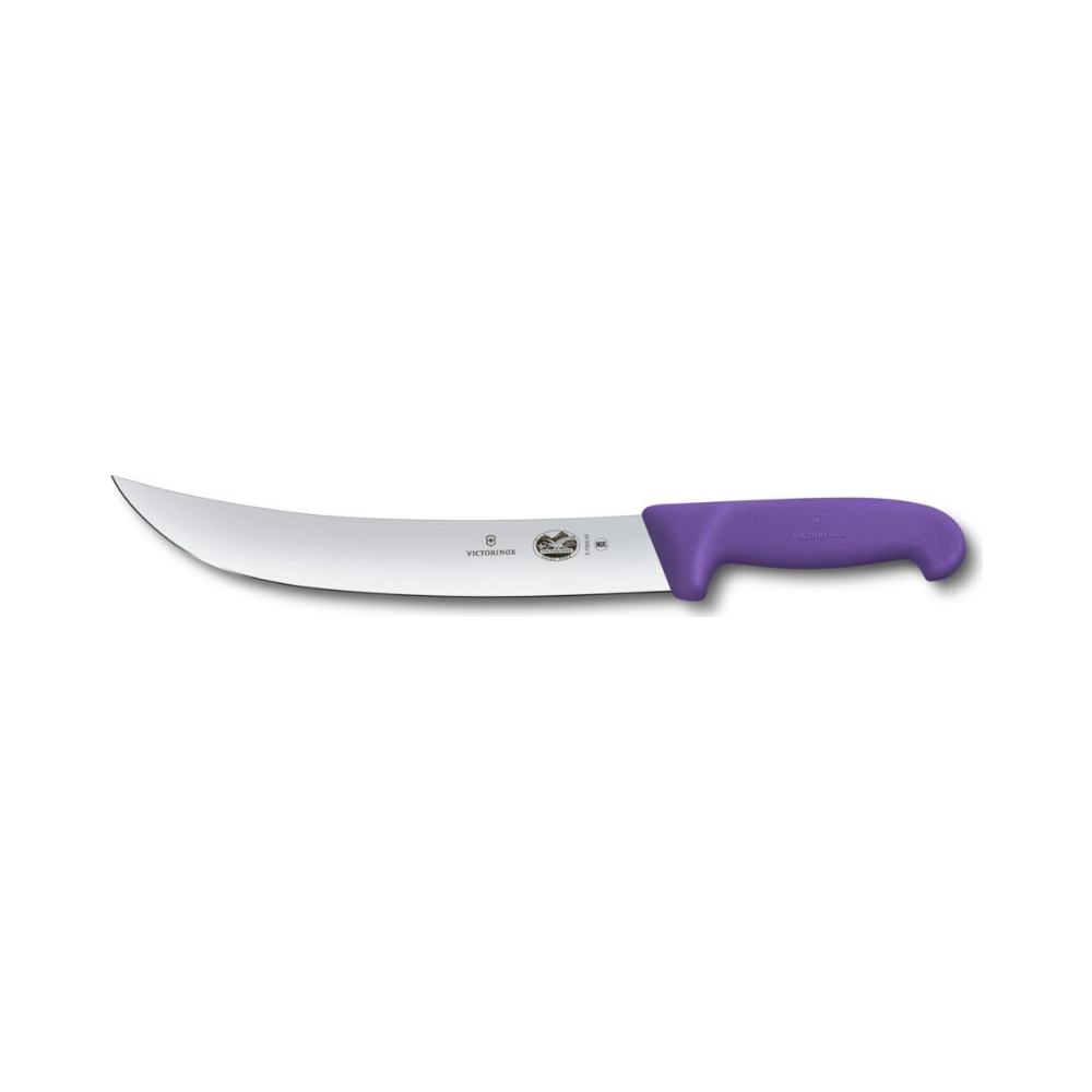 Fibrox, cimeter knife, 25cm, straight, purple