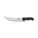 Fibrox, cimeter knife, 25cm, straight, fluted, black, blister