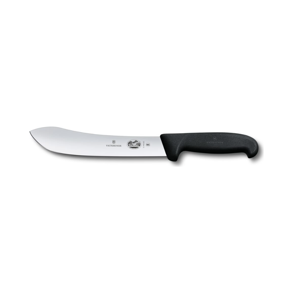 Fibrox, butcher knife, 20cm, straight, black