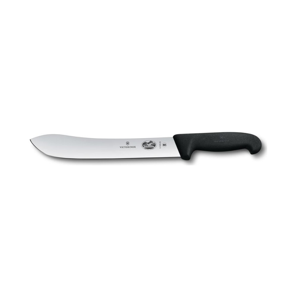 Fibrox, butcher knife, 25cm, straight, black