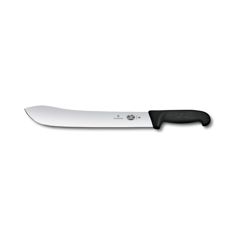 Fibrox, butcher knife, 31cm, straight, black, blister